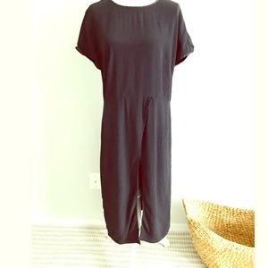Universal Standard Black Maxi Dress Open Slit XS